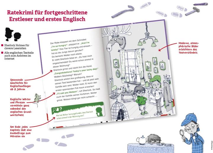 Produktbild Duden Leseprofi Sherlock Junior und der Bär von London, Erstes Englisch (Deutsch, THiLO, Nikolai Renger, 2017)