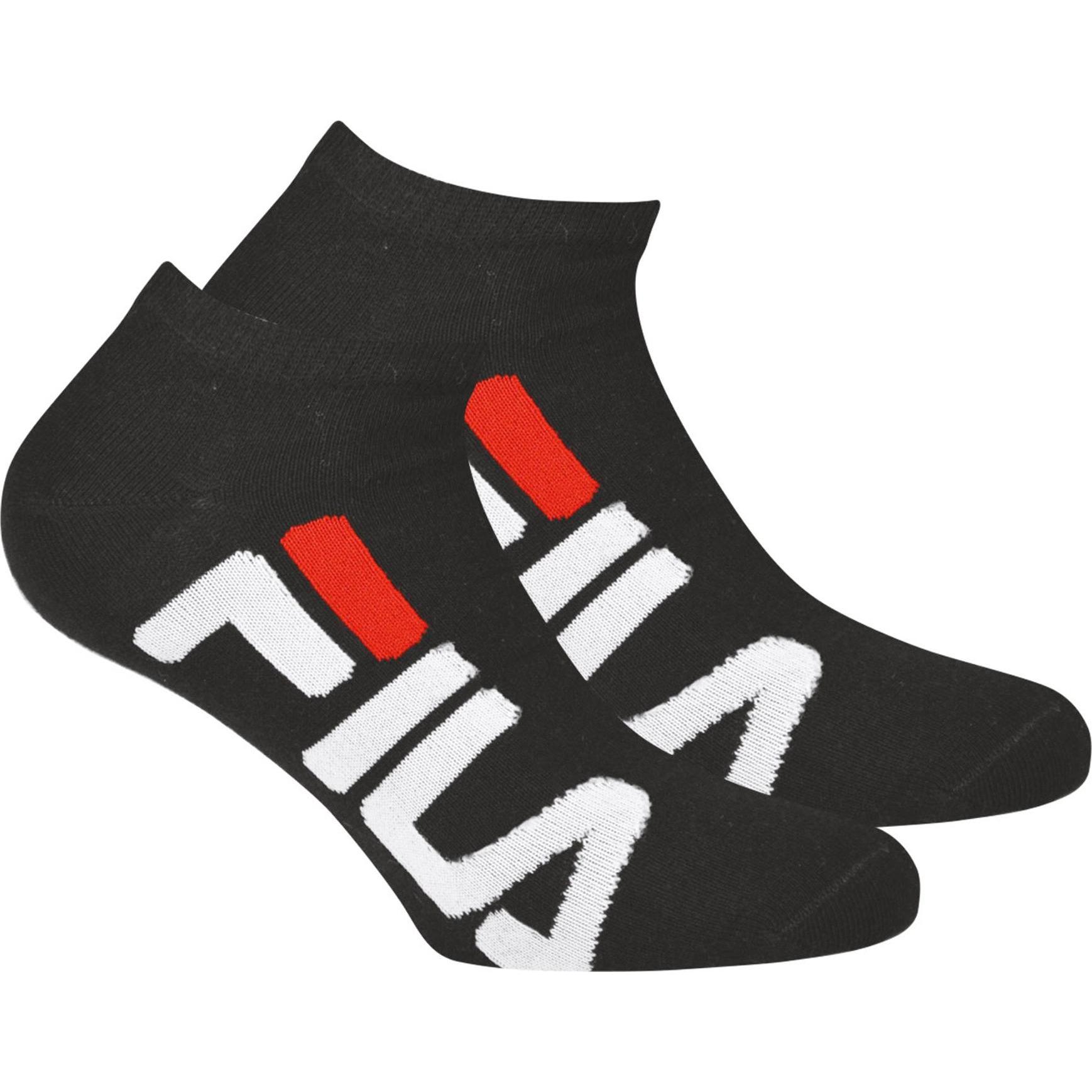 FILA, Damen, Socken, Sneakersocken, Schwarz, (2er Pack, 35 - 38)