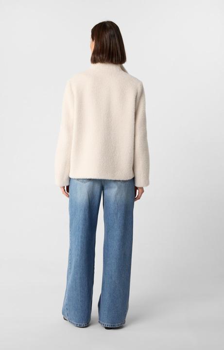 Immagine prodotto Comma Outdoor-Jacke Langflorige weiche Jacke im Cape-Stil mit verdeckter Knopfleiste (44)