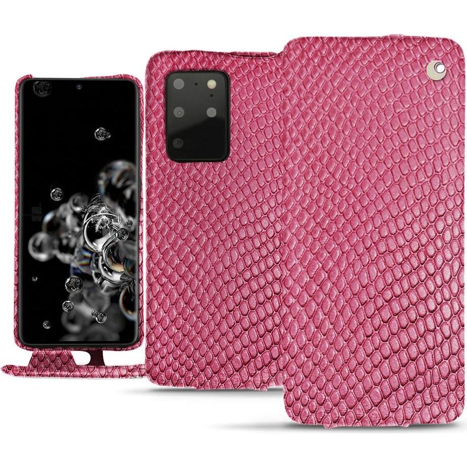 Noreve Lederschutzhülle vertikal (Samsung Galaxy S20+ 5G), Smartphone Hülle, Rosa