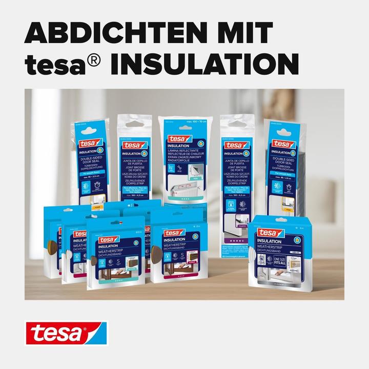 Actual product image tesa tesamoll CLASSIC E-profile window seal, rubber seal for insulation