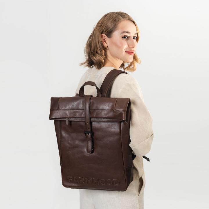 Actual product image Farmhood Memphis backpack leather 41 cm laptop compartment (13 l)