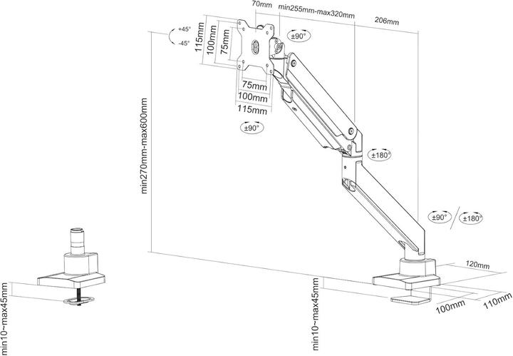 Produktbild Neomounts NM-D775PLUS (Tisch, 49", 18 kg)