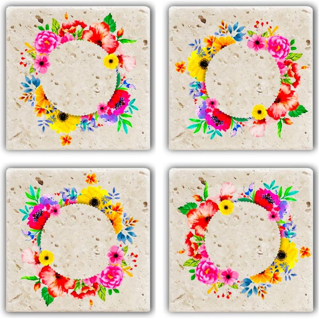 Hermia, Sottobicchiere + Sottopentola, Ty (4 x, Sottobicchiere in vetro)