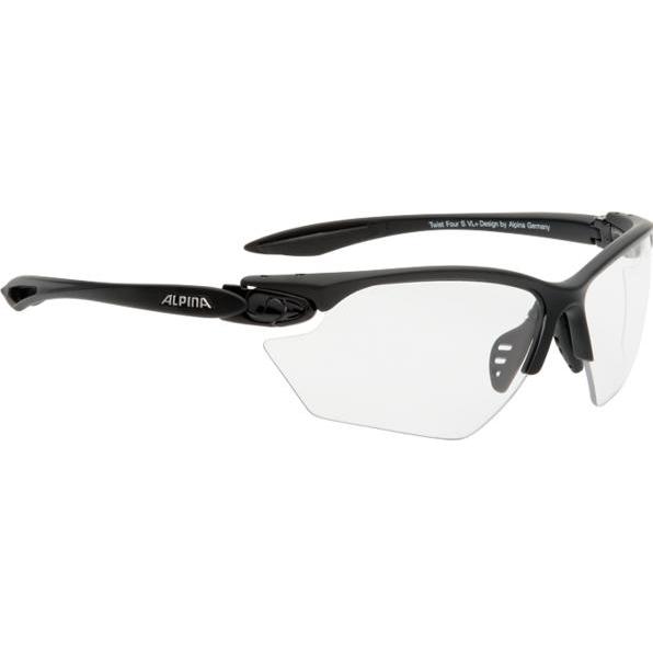 ALPINA SPORTS, Occhiali Sportivi Unisex Twist Quattro VL+ (Nero, Trasparente)
