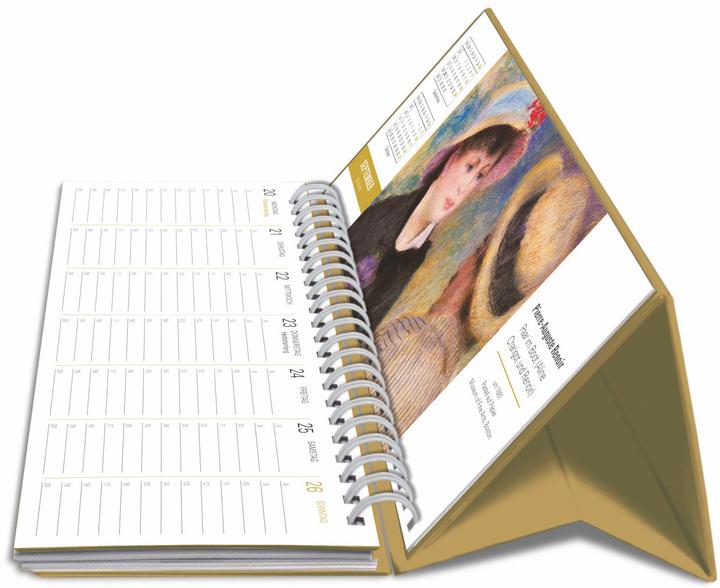 Produktbild Harenberg Die Welt der Kunst Premium-Tischplaner 2027 - Wochenkalender mit 53 Meisterwerken (1 Woche / 2 Seiten)