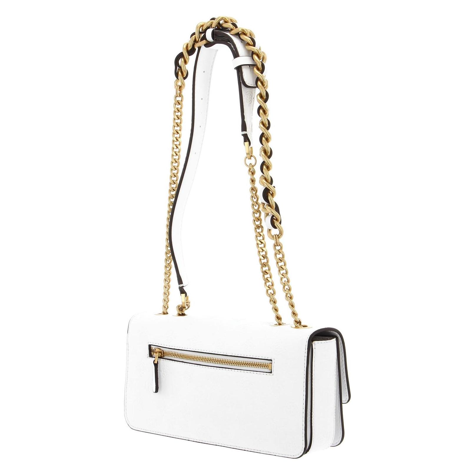 Guess, Damen, Handtasche, Geva Convertible Flap Crossbody Bag, Weiss