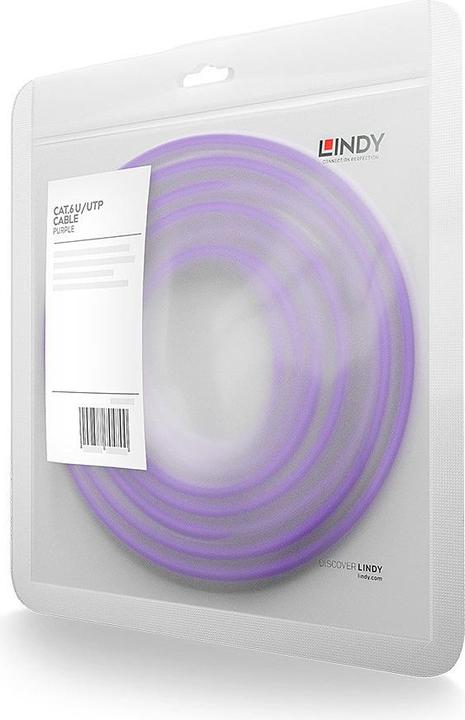 Actual product image Lindy Network cable (U/UTP, CAT6, 2 m)