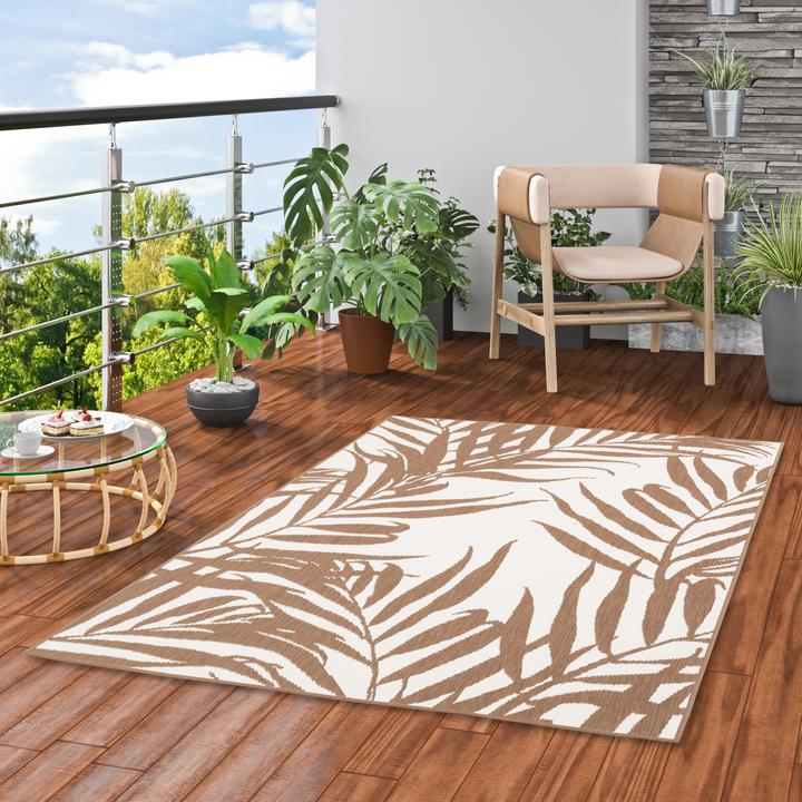 Actual product image Pergamon In- und Outdoor Teppich Beidseitig Cape Cod Blätter (80 x 140 cm)