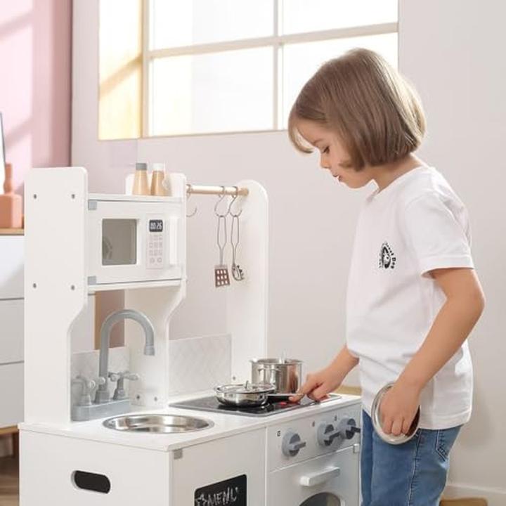 Actual product image Viga Toys wooden play kitchen - white
