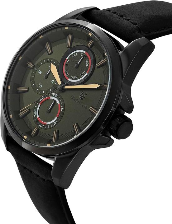 Immagine prodotto Orphelia Eddington Mens MultiDial Watch with Leather Bracelet (44 mm)