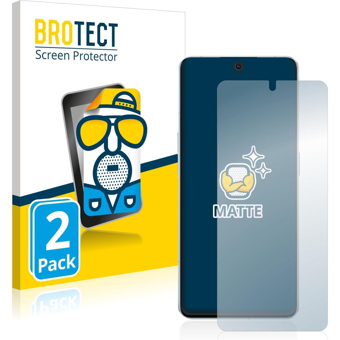 BROTECT Pellicola protettiva antiriflesso opaca (2 pz., Oppo Reno 8 Pro 5G), Pellicola protettiva smartphone, Grigio