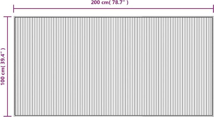 Produktbild vidaXL Teppich (100 x 200 cm)