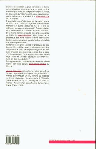 Actual product image Le monde ou rien : histoire d'un concept géographique (French, Capdepuy Vincent, 2023)