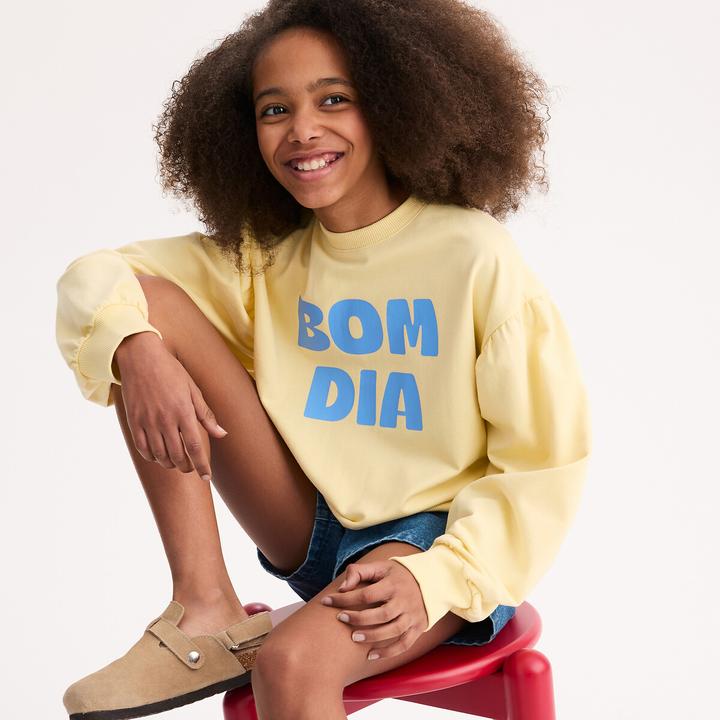 Produktbild La Redoute Collections Sweatshirt mit Rundhalsausschnitt (110)