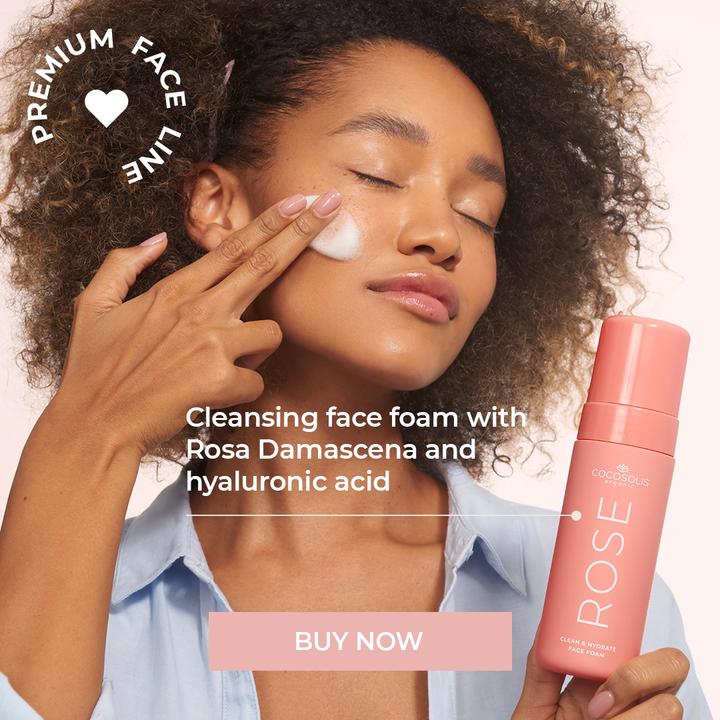 Produktbild Cocosolis Natural Face Care ROSE Cleansing & Hydratant Face Foam (Reinigungsschaum, 150 ml)