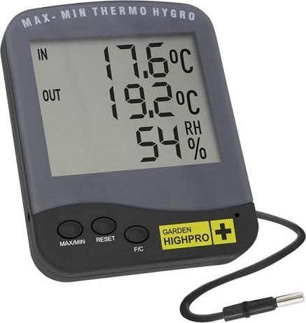 Garden HighPro Igrometro Premium con sonda - Nero