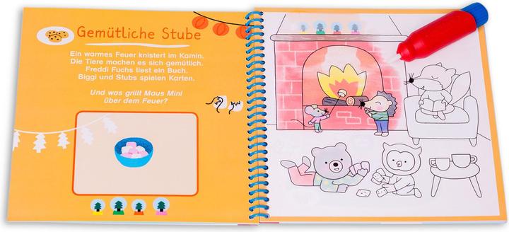 Actual product image Colouring with the magic brush. Merry Christmas