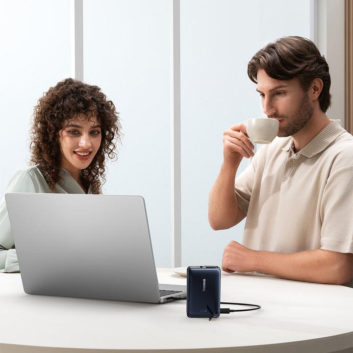 Actual product image Baseus Nomos Qi2 magnetic powerbank, USB-C 10000mAh 45W (10000 mAh, 45 W)