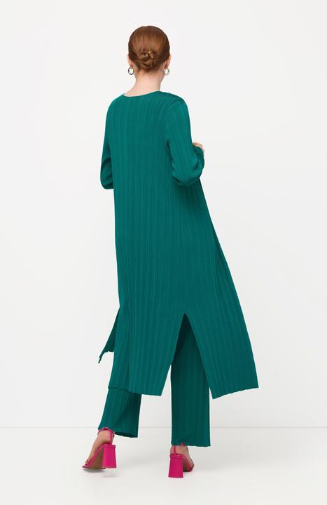 Actual product image Ulla Popken Open Form Ribbed Knit Cardigan Sweater (46, 48)