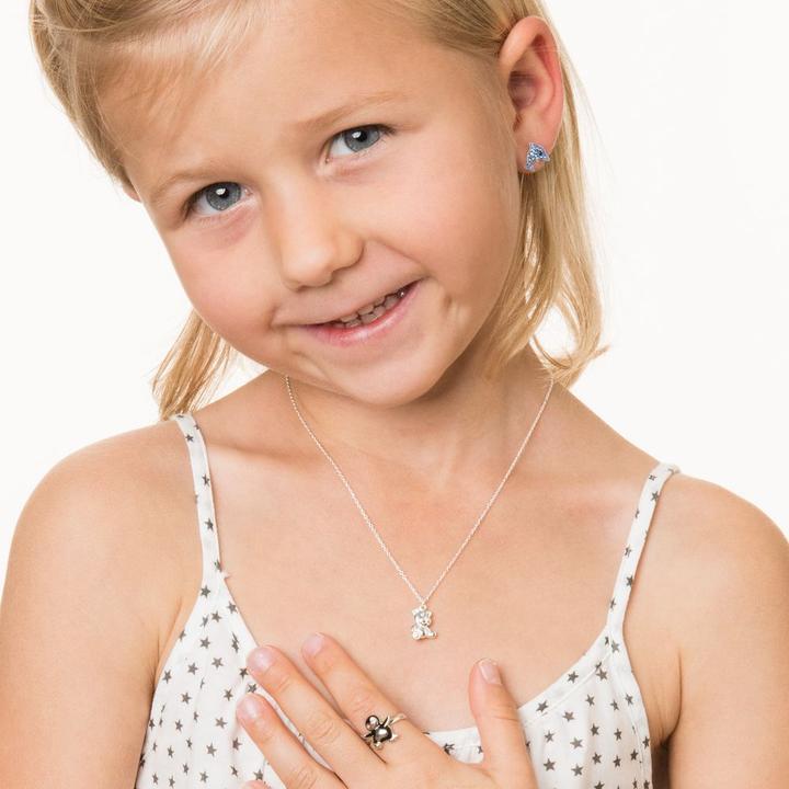 Immagine prodotto Bijouteria Orecchini bambini (Argento 925, Vetro (di orologio))