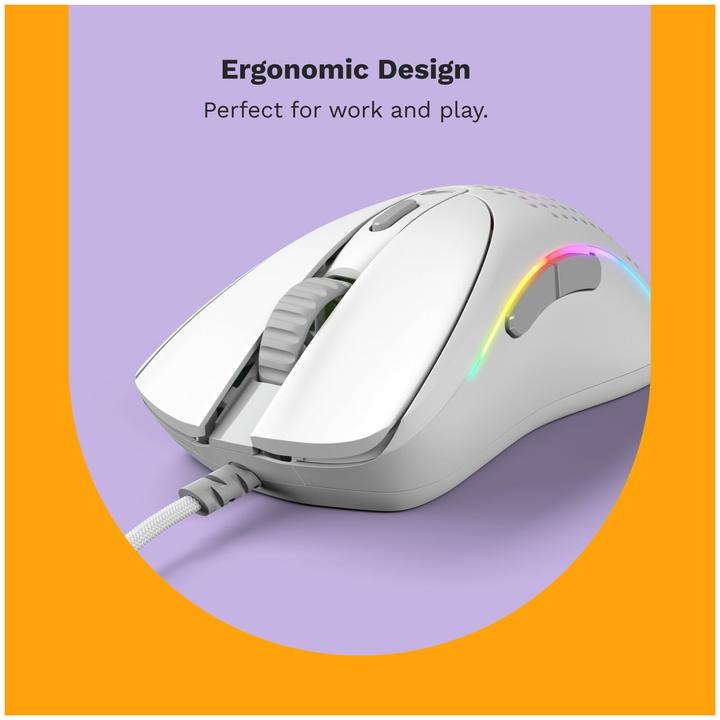 Actual product image Glorious PC Gaming Race Glorious Model D 2 gaming mouse - white (Cable)