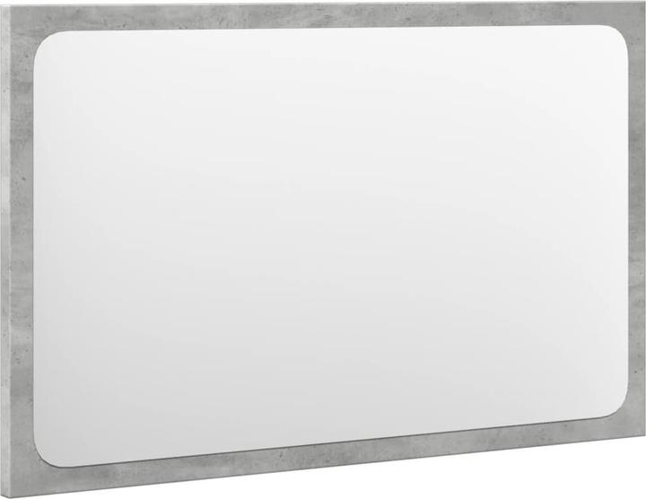 Produktbild vidaXL Badmöbel Set Waschbeckenunterschrank Badspiegel Schrank 4-tlg. Betongrau