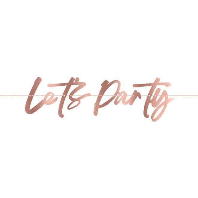 Procos Partygirlande - Let's Party - rosè/gold