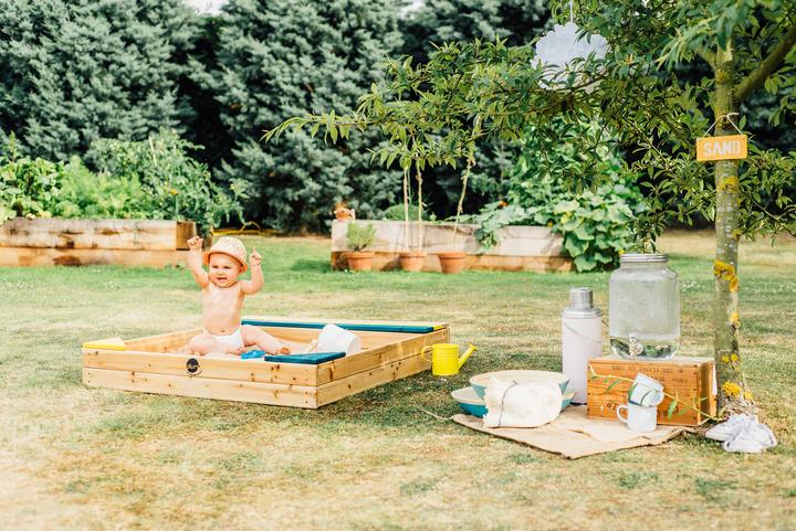 Produktbild Plum Spielsandkasten mit Staufach und Schutzhülle