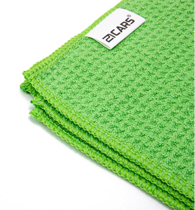 Actual product image 21cars Waffle microfibre cloth for windscreen cleaning