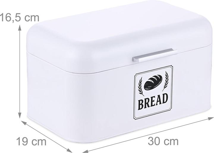 Actual product image Relaxdays Retro Brotkasten mit Deckel & Griff