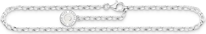 Immagine prodotto Thomas Sabo Cavigliera con smalto freddo bianco scintillante in argento (Argento 925, Smalto, 24 cm)