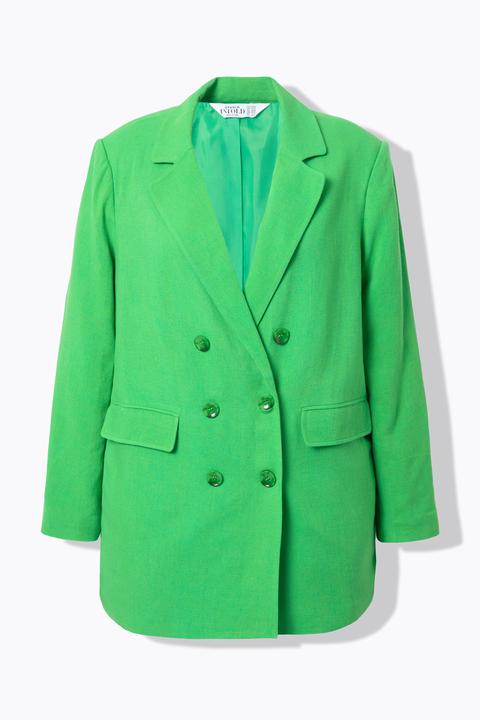 Actual product image Studio Untold Linen Blend Double Breasted Blazer (50, 52)