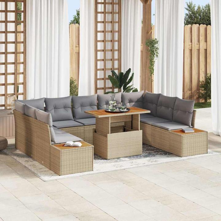 Produktbild vidaXL 10-teiliges Garten Essset (100 x 55 x 73 cm)