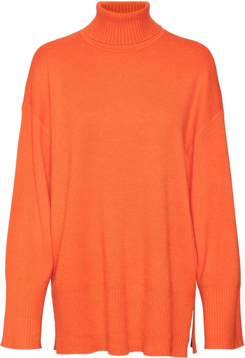 Vero Moda VMGOLDNEEDLE WIDE LS LONG ROLLNECK PULL. Knitted pullover (S)