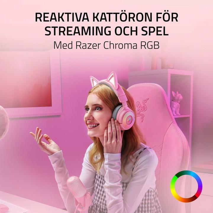 Image du produit Razer Kraken Kitty V3 Pro - Quartz (Sans fil)