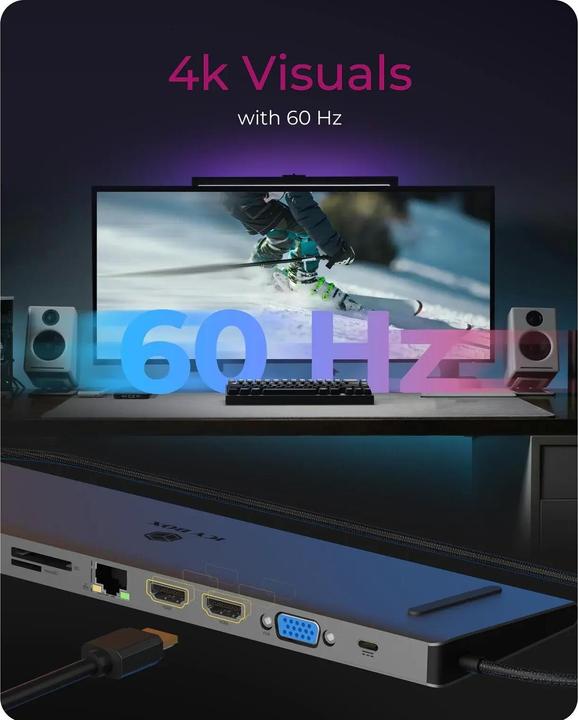 Produktbild Icy Box IB-DK2106a-CPD (USB-C, 11 Ports)