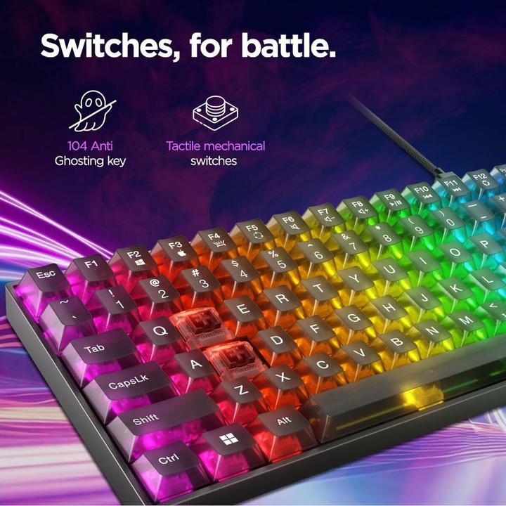 Actual product image Lenovo Legion K510 Mini Pro Gaming Keyboard (US, Cable)
