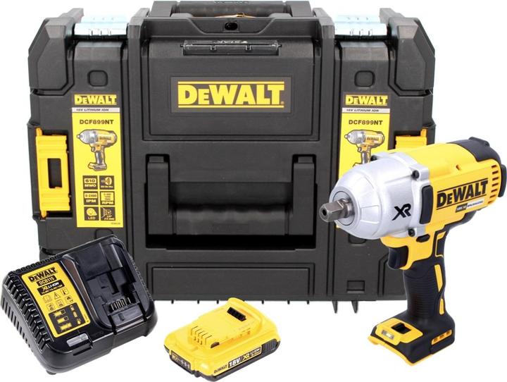 Produktbild DeWalt DCF 899 D1 Akku Schlagschrauber 18V 1/2" 950 Nm Brushless Kugelrastung + 1x Akku 2,0Ah + Lade (Akkubetrieb)