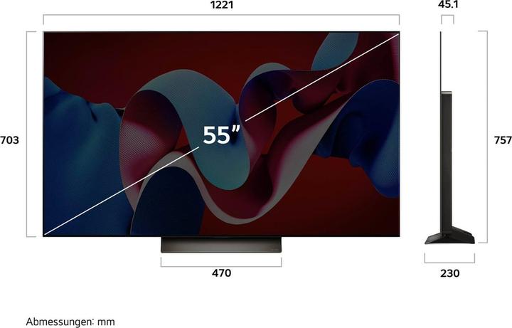 Actual product image LG OLED55C41LA (55", C4, OLED, 4K, 2024)