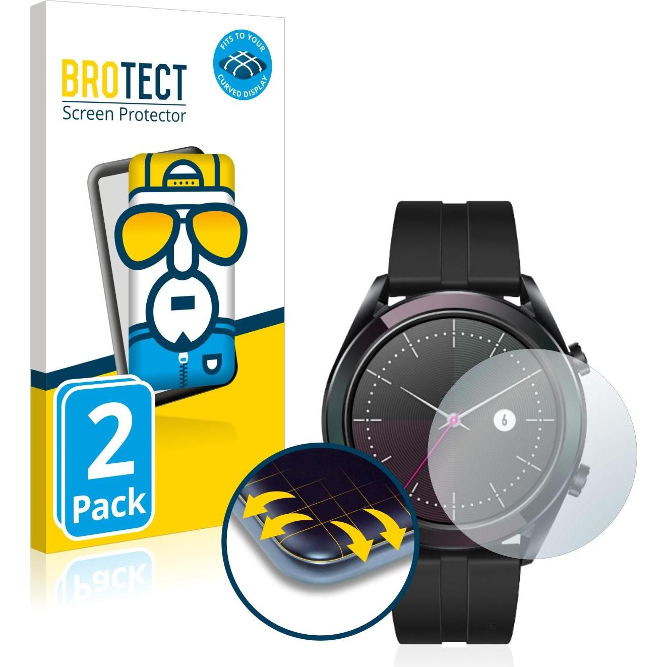 Thumbnail - BROTECT Full-Cover Displayschutz, Smartwatch Schutzfolie, Transparent