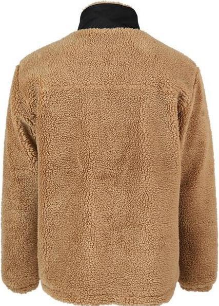 Productafbeelding Brunotti Renziost Heren Teddy Fleece Outdoor Jas - Desert - Maat XL (XL)