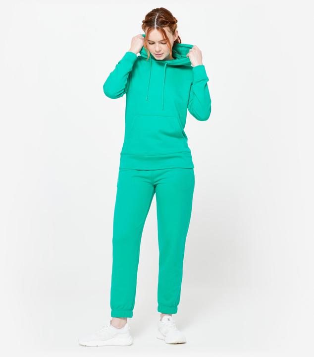 Immagine prodotto Domyos Felpa con cappuccio da donna in cotone - verde (L)