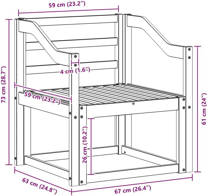 Produktbild vidaXL Outdoor-Sofa