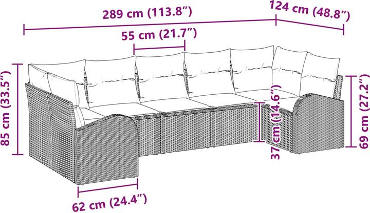 Produktbild vidaXL Garten-Sofa
