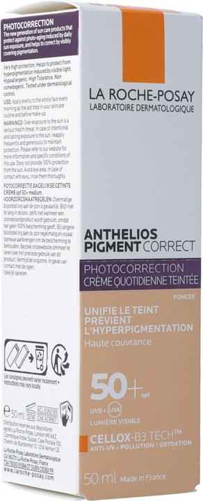 Produktbild La Roche Posay Anthelios Pigment Correct (Sonnencreme Gesicht, SPF 50+, 50 ml, 107 g)