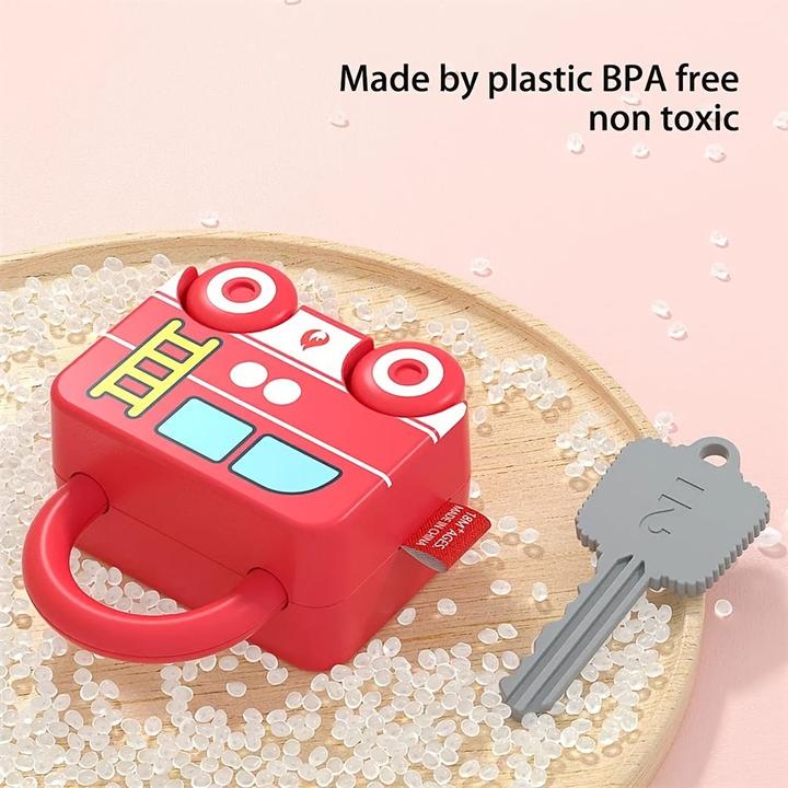 Actual product image Activity Board Educational Learning Toy Sorting Matching Locks and Keys Sensory Car Activity Fine