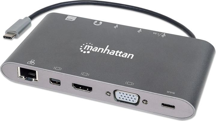 Produktbild Manhattan SuperSpeed USB-C to 7-in-1 Docking Station (Docking Port, 7 Ports)