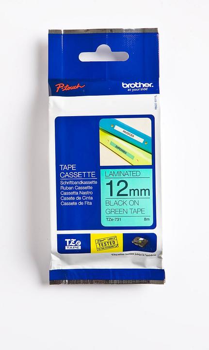 Actual product image Brother Tze-731 (1.20 cm, Green)