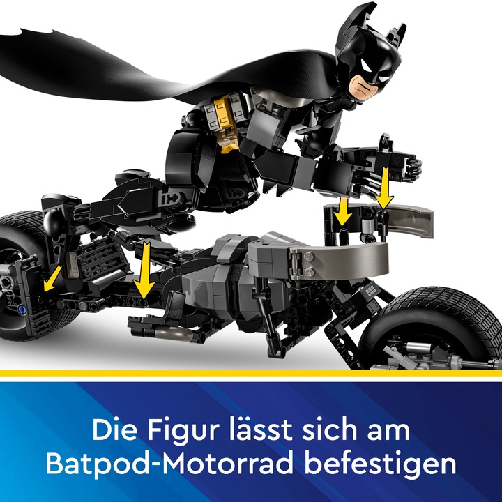 Immagine prodotto LEGO Figura di Batman con il Batpod (76273, LEGO Super Mario)